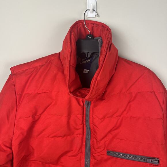 1st Down Jacket Coat Large Men’s Goose Down Red - Picture 6 of 12